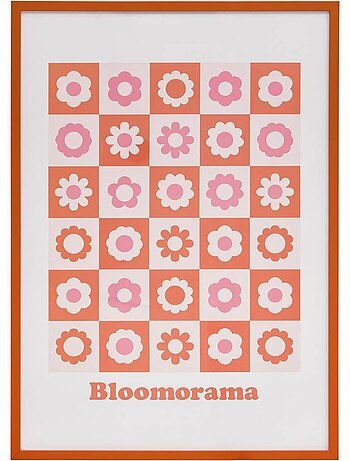 Affiche encadrée motif fleurs 50x70cm cha cha pop