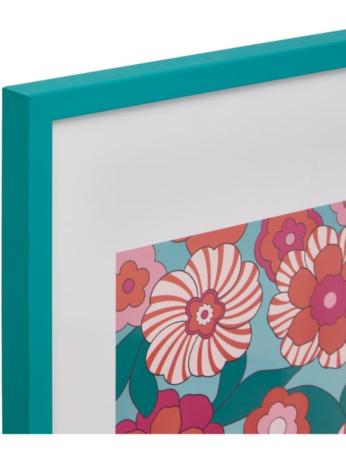 Affiche encadrée motif fleurs 50x70cm CHA CHA POP - Kiabi