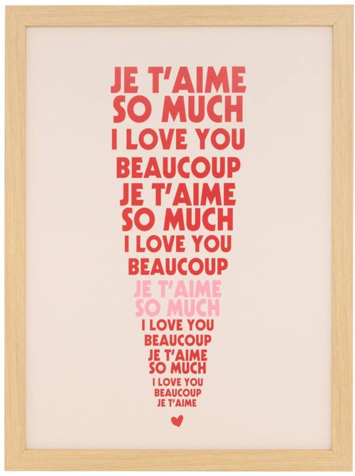 Affiche encadrée rectangulaire carine - Kiabi