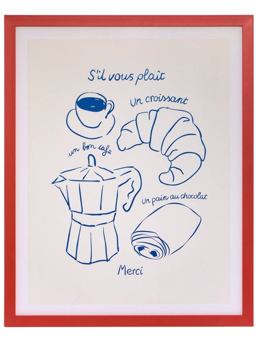 Affiche encadrée rectangulaire fra - Kiabi