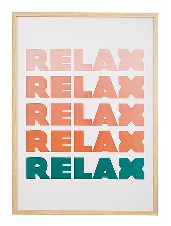 Affiche encadrée Relax