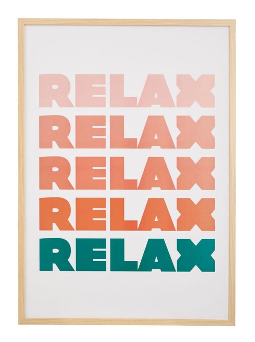 Affiche encadrée Relax - Kiabi Affiche encadrée Relax - Kiabi