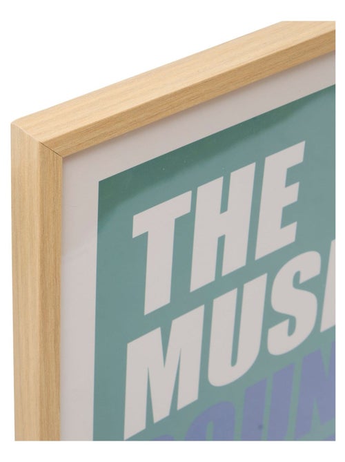 Affiche encadrée the music sounds better with you - Kiabi