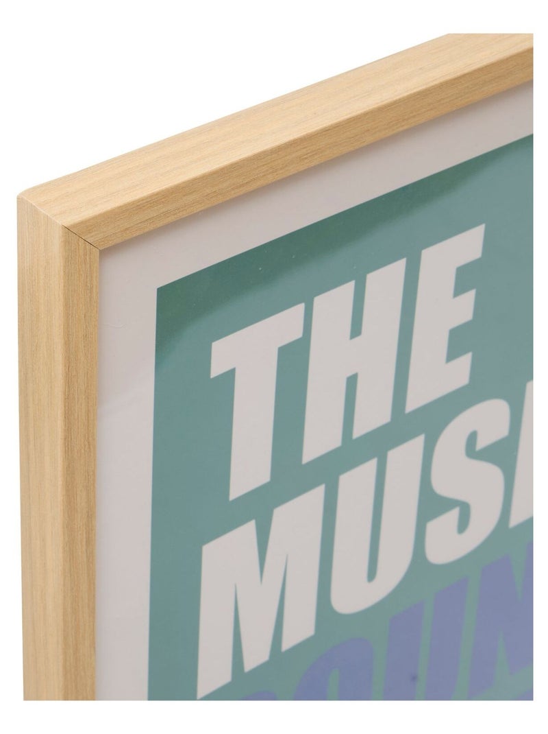 Affiche encadrée the music sounds better with you Vert - Kiabi