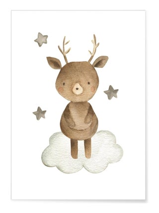 Affiche Enfant Cerf