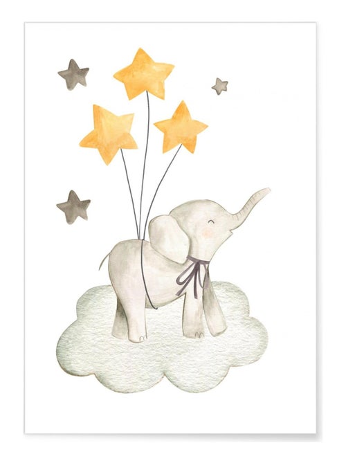 Affiche Enfant Éléphant - Kiabi