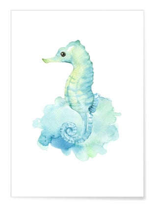 Affiche Enfant Hippocampe