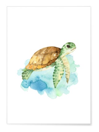 Affiche Enfant Tortue