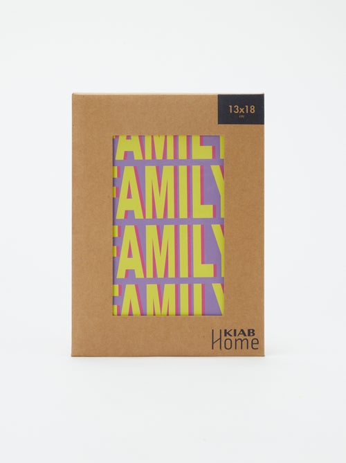 Affiche 'Family' 13 x 18 cm - Kiabi Home - Kiabi