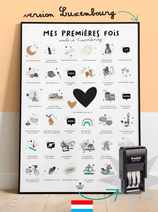 Affiche mes Premières Fois Luxembourg avec tampon