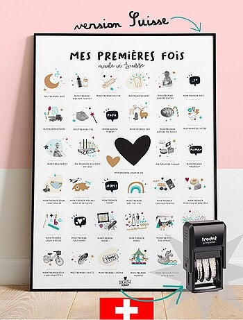 Affiche mes Premières Fois Suisse avec tampon
