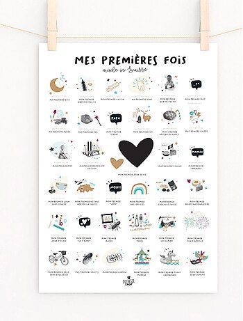 Affiche mes Premières Fois Suisse avec tampon