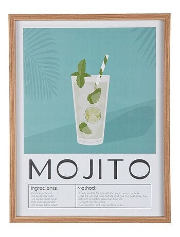 Affiche murale encadrée décorative COCKTAIL
