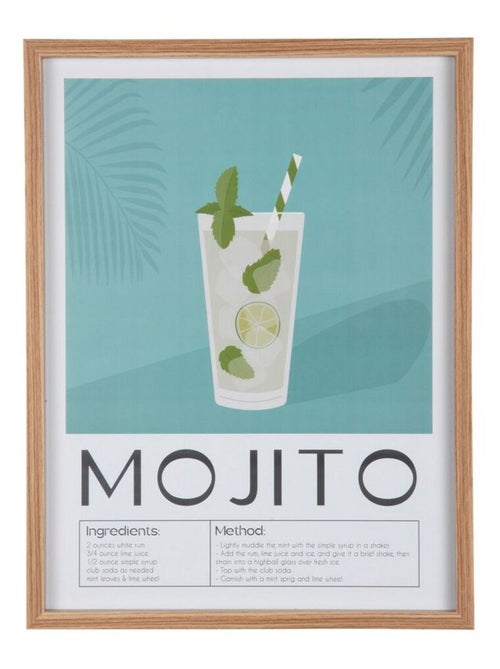 Affiche murale encadrée décorative COCKTAIL - Kiabi