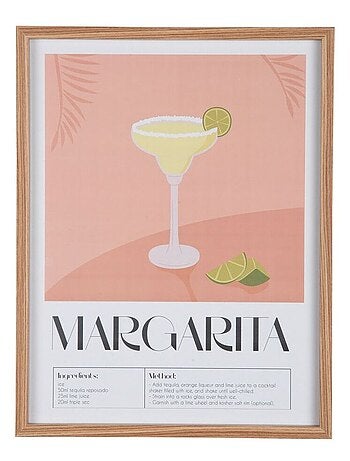 Affiche murale encadrée décorative COCKTAIL