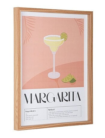Affiche murale encadrée décorative COCKTAIL