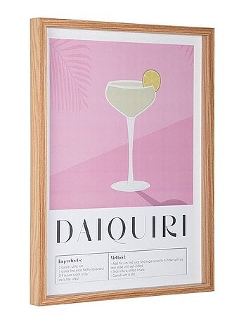Affiche murale encadrée décorative COCKTAIL