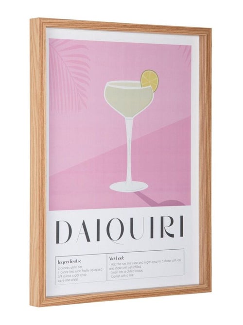 Affiche murale encadrée décorative COCKTAIL - Kiabi