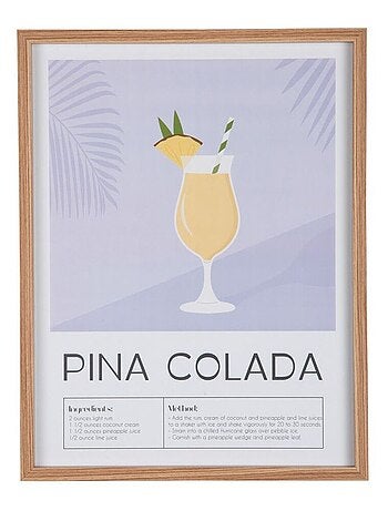 Affiche murale encadrée décorative COCKTAIL