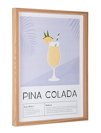 Affiche murale encadrée décorative COCKTAIL