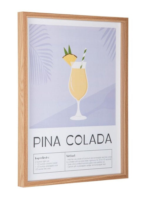 Affiche murale encadrée décorative COCKTAIL - Kiabi