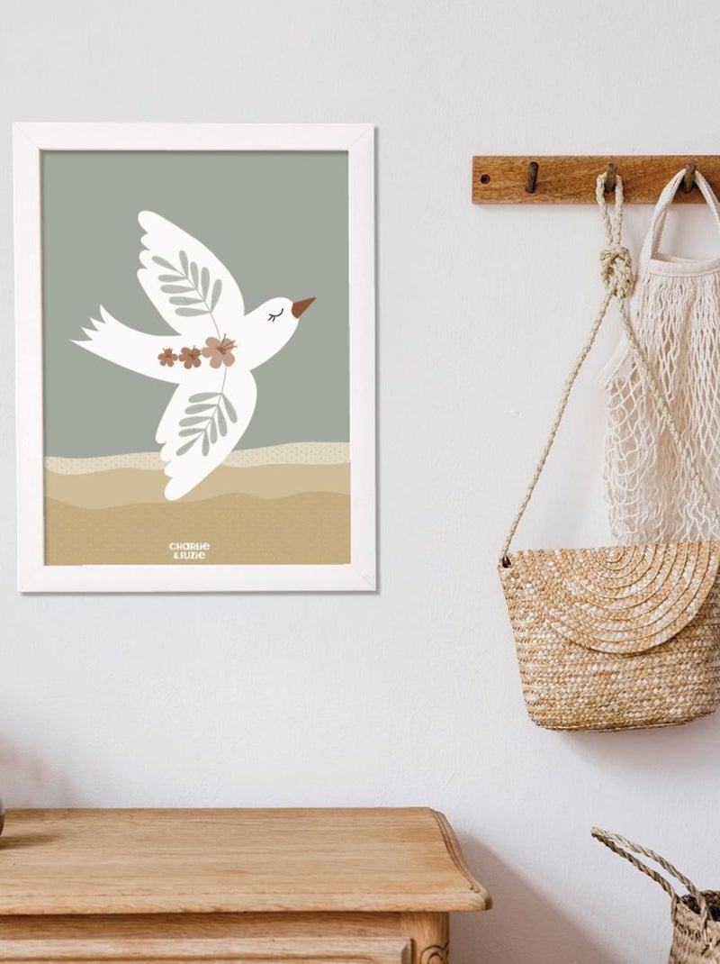 Affiche Oiseau Liberté-Lili Rose Multicolore - Kiabi
