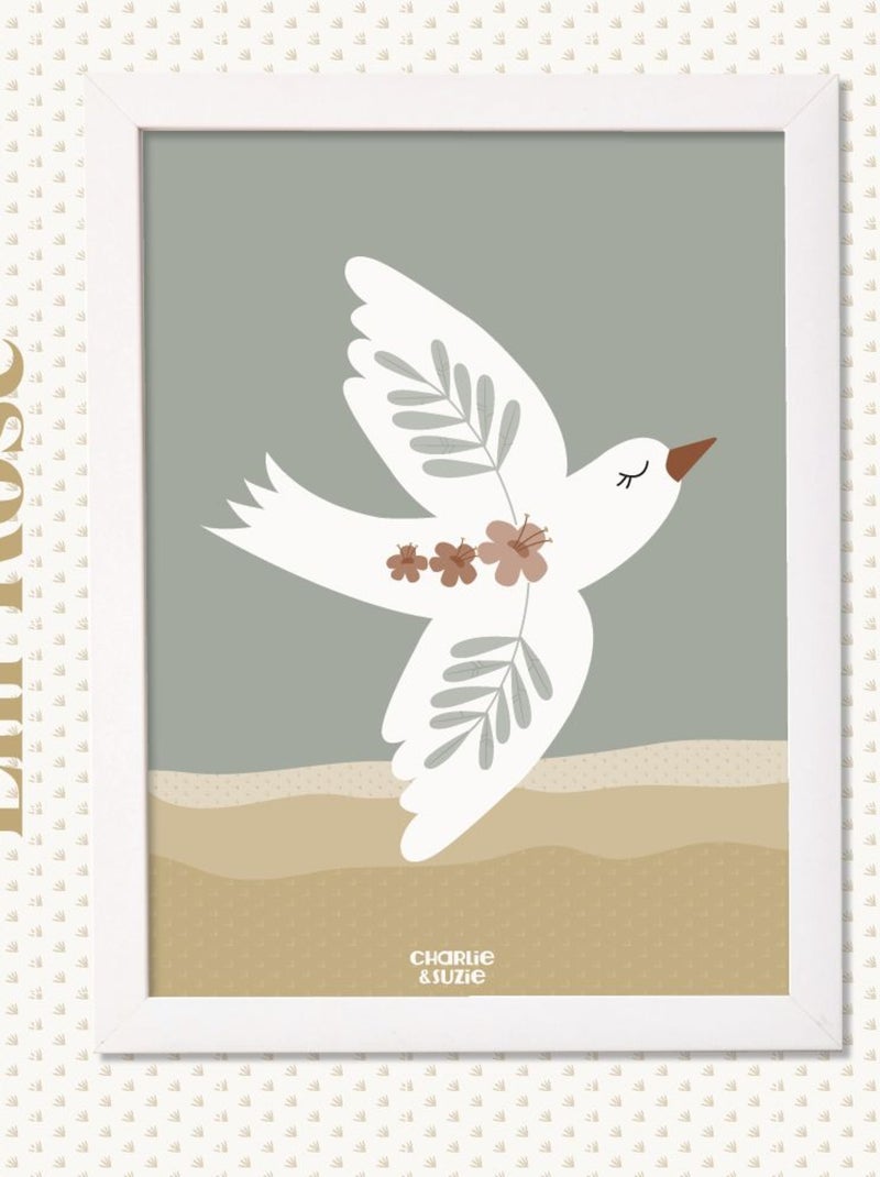 Affiche Oiseau Liberté-Lili Rose Multicolore - Kiabi