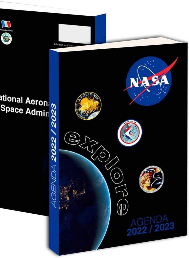 Agenda Scolaire 2022/2023 Nasa Noir - Kiabi