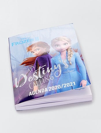 Agenda scolaire 'La Reine des Neiges' 2020-2021