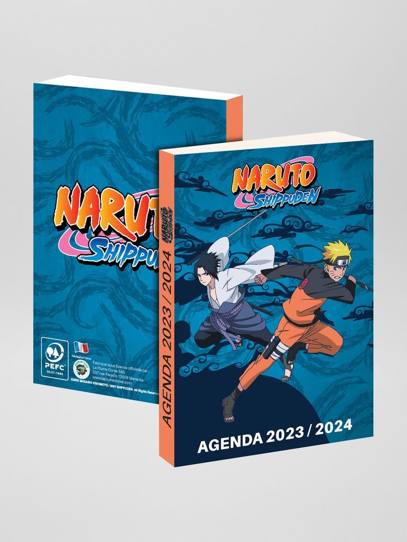 Agenda souple 'Naruto' 2023-2024 - bleu - Kiabi - 6.40€