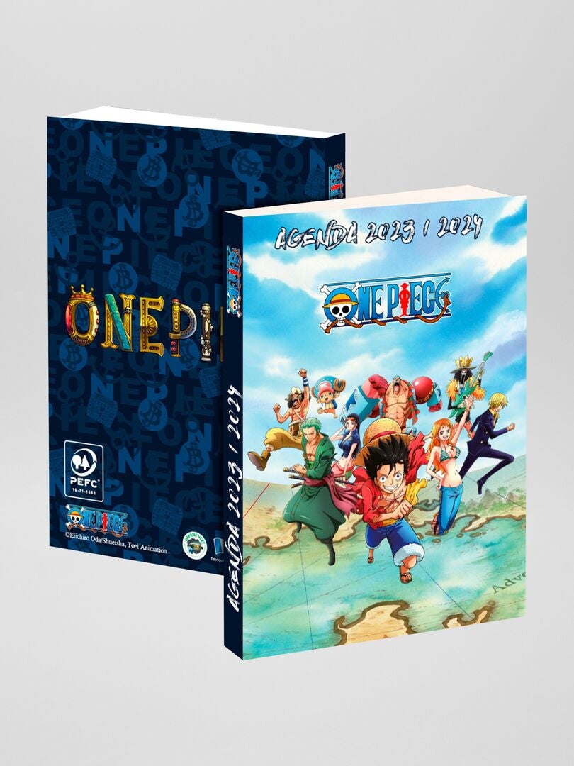 Agenda souple 'One Piece' 2023-2024 - bleu - Kiabi - 6.40€