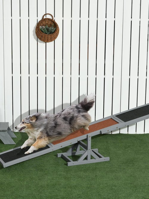 Agility sport pour chien bascule - bascule pour chien - sapin pré-huilé feutre bitumé - Kiabi