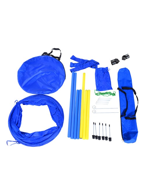 Agility sport pour chiens équipement complet bleu jaune - Kiabi
