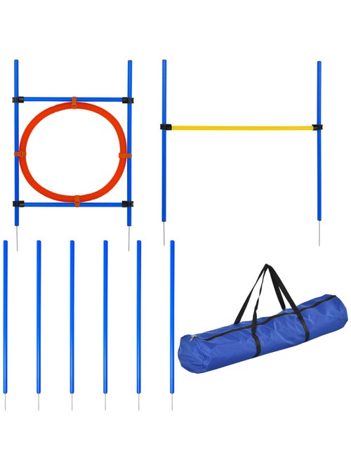 Agility sport pour chiens équipement complet bleu jaune rouge - Kiabi