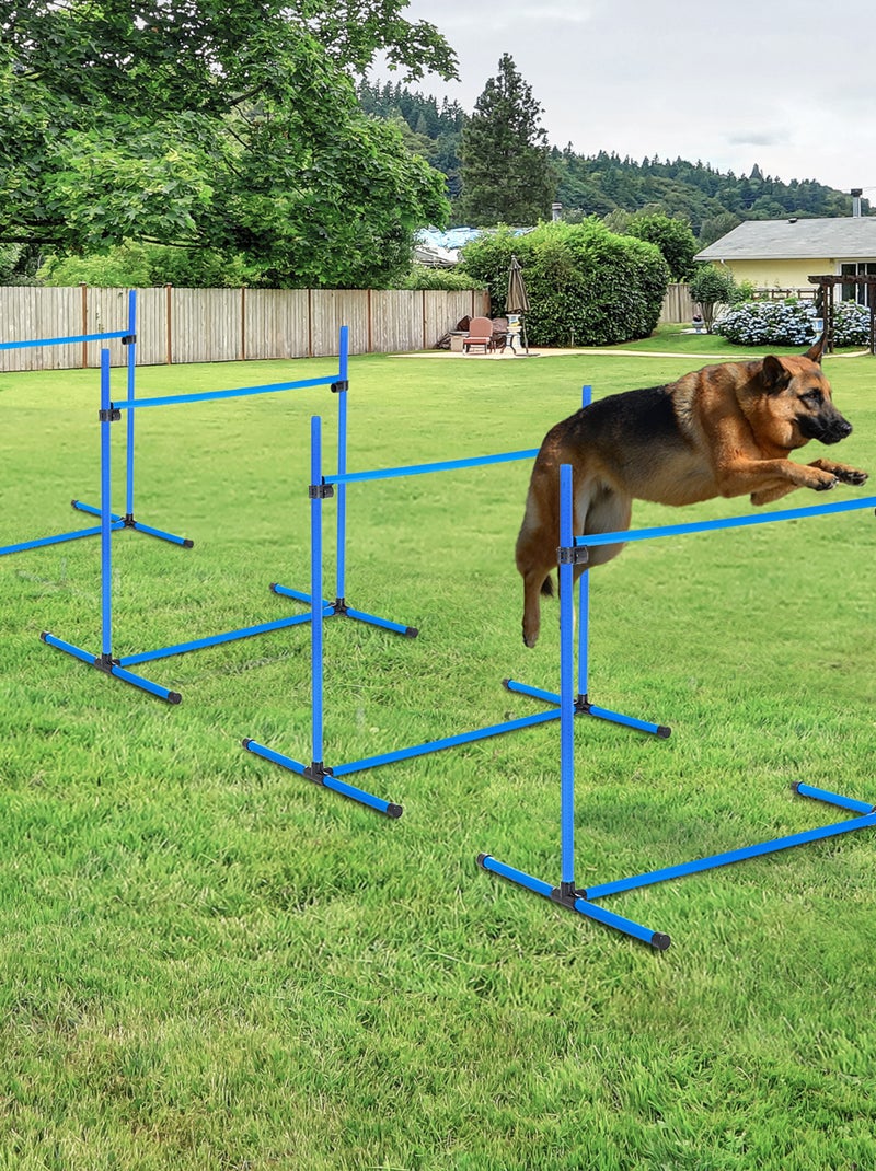 Agility sport pour chiens set de 4 obstacles professionnels Bleu Bleu - Kiabi