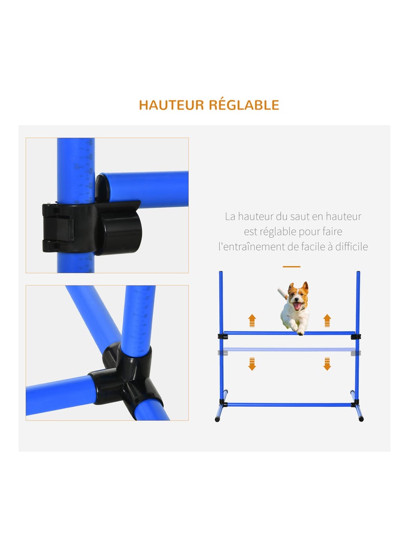 Agility sport pour chiens set de 4 obstacles professionnels Bleu Bleu - Kiabi