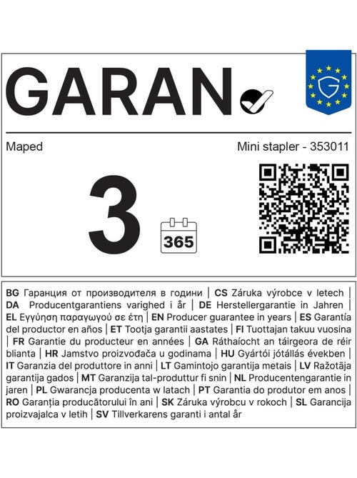 Agrafeuse mini standard greenlogic - Kiabi