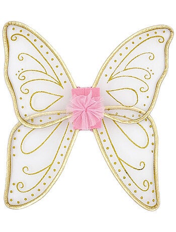 Ailes de fée dorées enfant déguisement princesse Labay