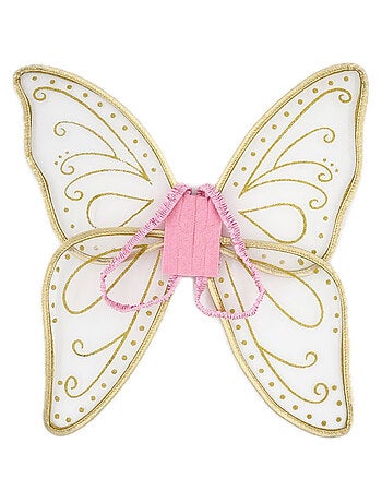 Ailes de fée dorées enfant déguisement princesse Labay