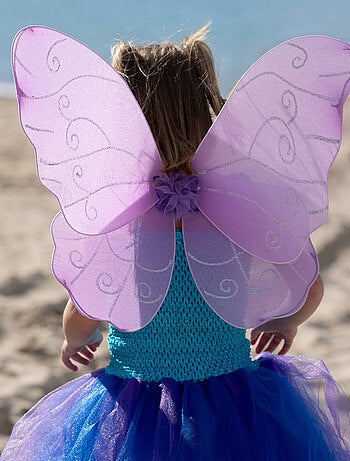 Ailes de fée violettes enfant déguisement princesse Labay