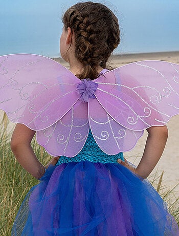 Ailes de fée violettes enfant déguisement princesse Labay