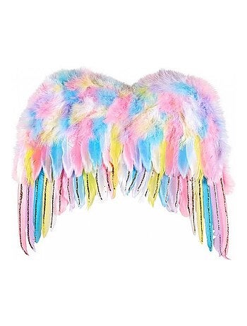 Ailes et serre tete Licorne coloree