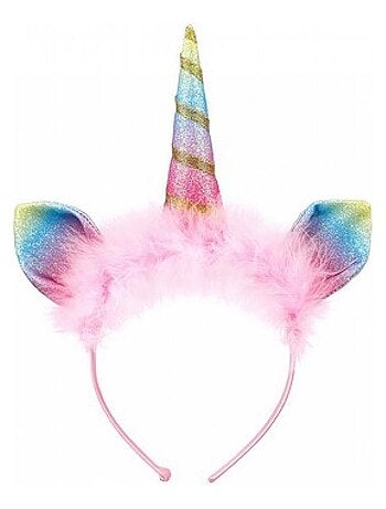 Ailes et serre tete Licorne coloree