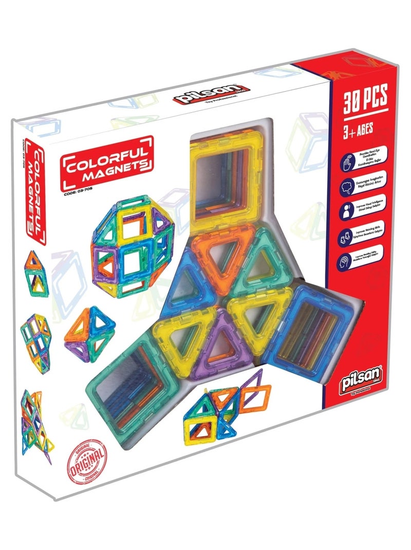Aimants colorés 30 pièces N/A - Kiabi