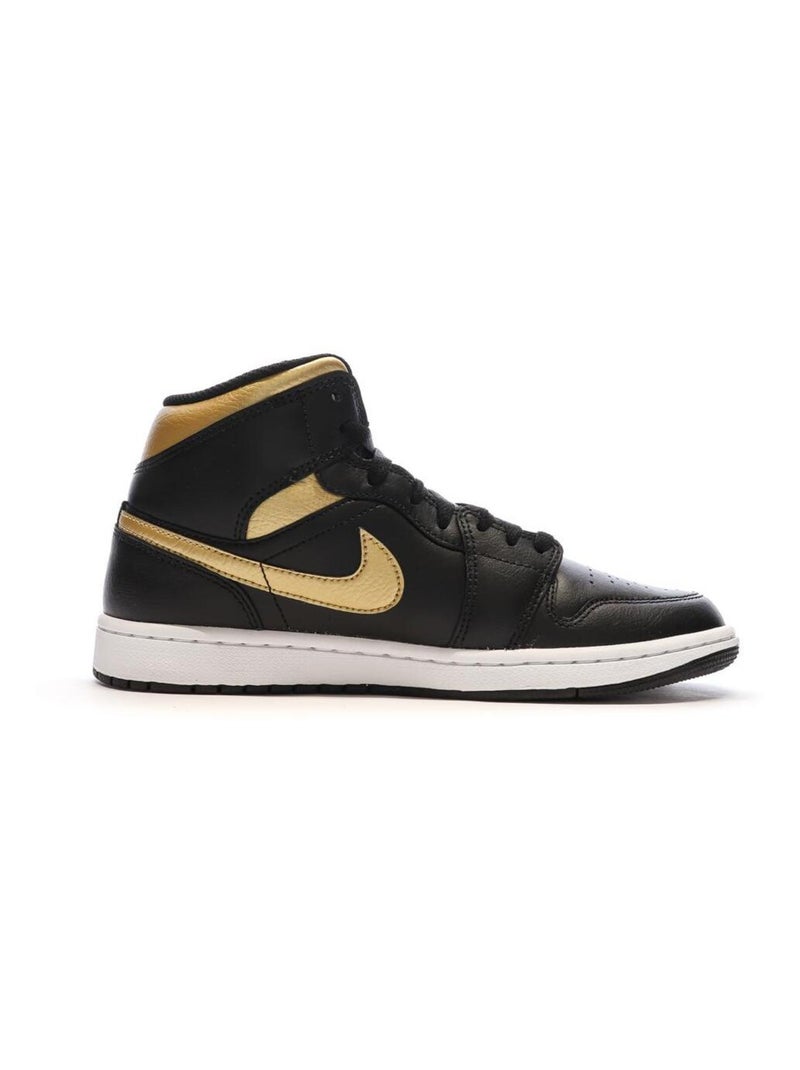 Air Jordan 1 Mid Baskets   Doré Homme Nike Noir - Kiabi