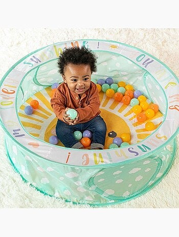 Aire de jeu à balles pop up pliable - 50 balles et sac - infantino