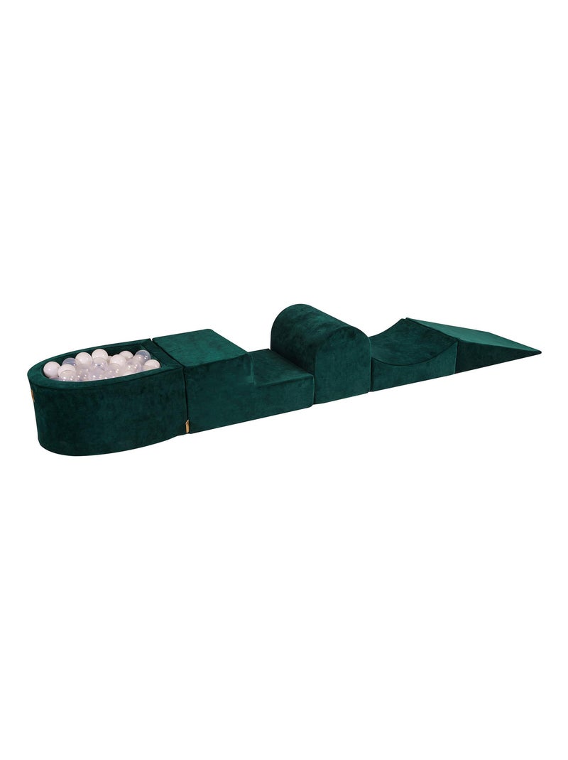 Aire de Jeux avec à Piscine à Balles Velvet Vert Foncé: Blanc/Transparent Transparent - Kiabi