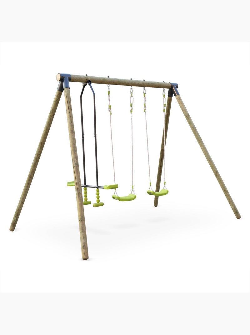 Aire de jeux balançoires, 1 face-à-face naroit Vert - Kiabi