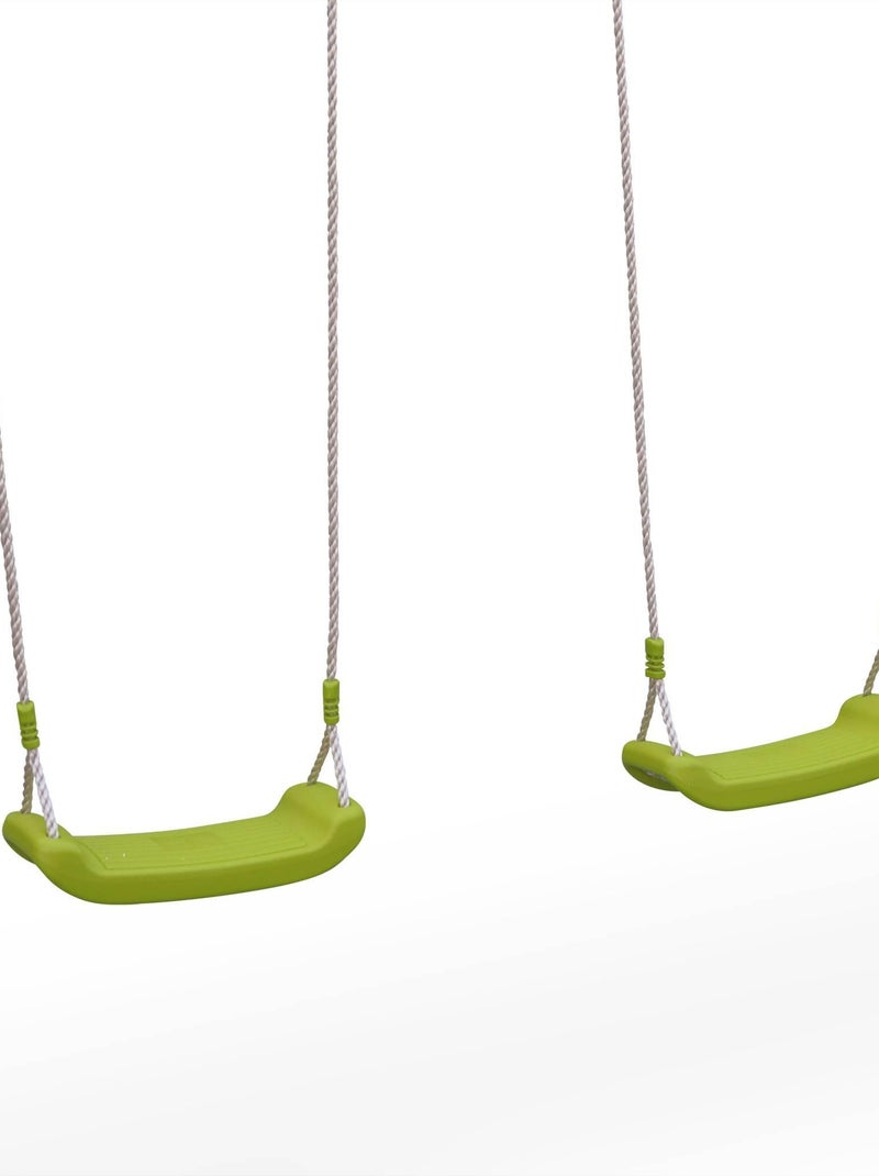 Aire de jeux balançoires, échelle en corde Mistral Vert - Kiabi