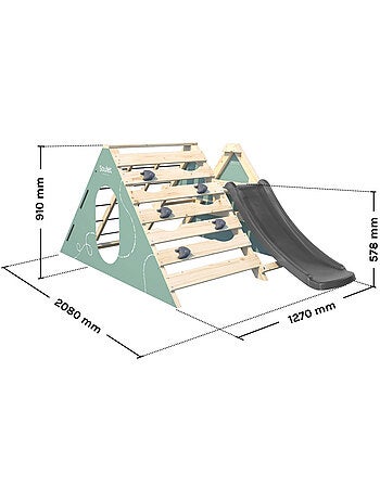 Aire de jeux bébé avec toboggan Hercule